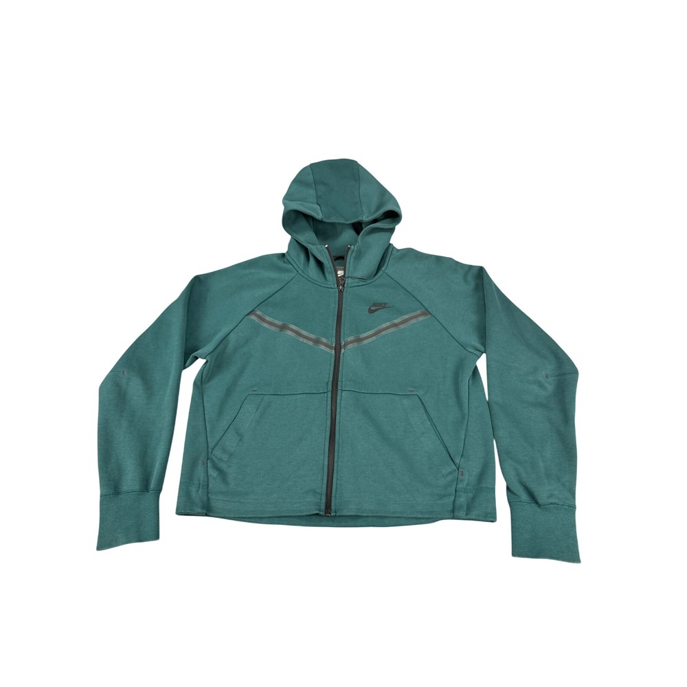 Nike Sportswear Tech Fleece Full Zip Hoodie Forest Green Small BV3455-391